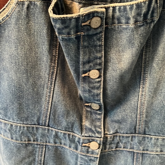 Boyish The Kennedy Snap Front Denim Dress in Misfits - Picture 4 of 5